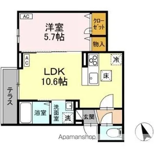 ASSET−COURT立川富士見町B【1階】の間取り