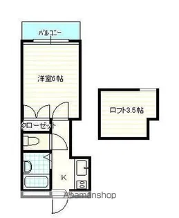 ALIVE【105号室】の間取り