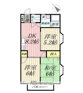 ハイツシャプレ【103号室】の間取り