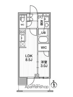 シーズンフラッツ新御徒町イースト【9階】の間取り