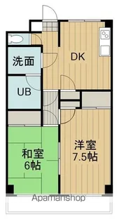 マンション中野【2階】の間取り