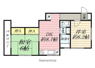 サンローゼ湘南【1階】の間取り