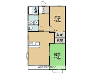 コモン青山C【201号室】の間取り