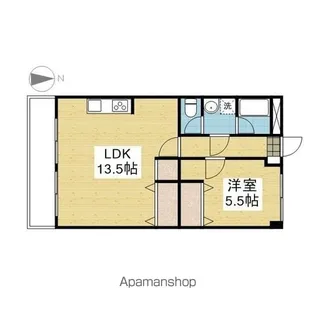 フジコビルB【603.号室】の間取り