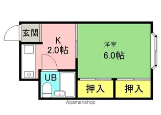 CLEAR HOSHIGAOKAⅡ【206号室】の間取り