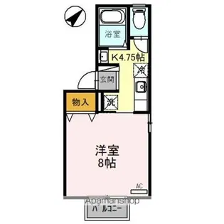 コムサデセジュールⅡ【2階】の間取り
