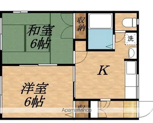 フレグランス わかば【C202号室】の間取り
