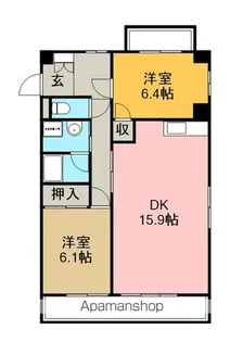 第7サワータウン【201号室】の間取り