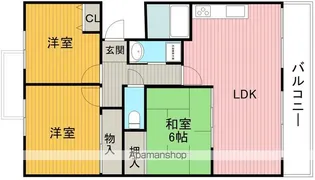 アルカディアン東豊中【3階】の間取り