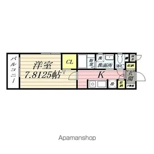 アベニュー岸谷【103号室】の間取り