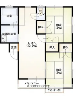 ミカミハイツA棟【102号室】の間取り