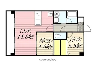 SQUARE箱崎東【8階】の間取り