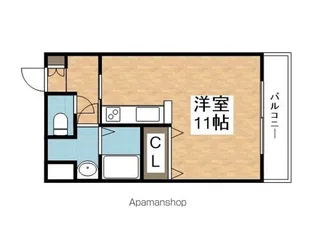カーサソラーレ【405号室】の間取り
