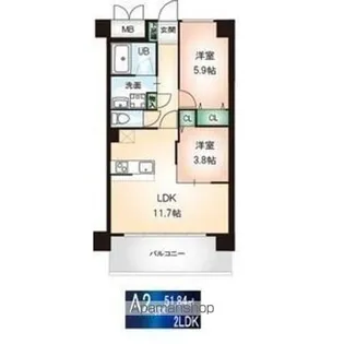 グランレコルト【103号室】の間取り