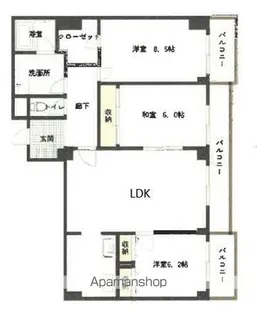カーサ和光【2階】の間取り