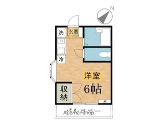 つくみ野第二コーポ【203号室】の間取り