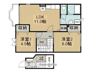サンハイムみずきA【2階】の間取り
