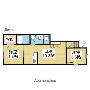 EARTH SYOENJI【102.号室】の間取り