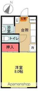 プレジール泉【B105号室】の間取り