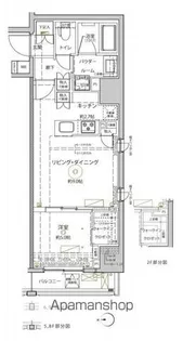 クレイシア秋葉原ラグゼスウィート【9階】の間取り