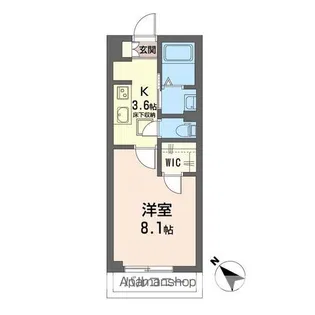 フロレオ五井【1階】の間取り