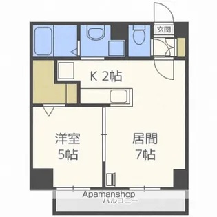 KレジデンスN23【3階】の間取り