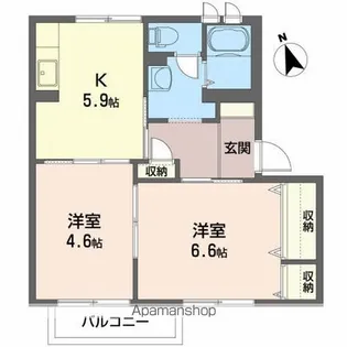 ディアス大館【1階】の間取り