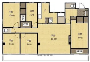あずまビル【4階】の間取り