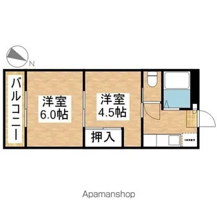 カレッジハイツ豊明【102号室】の間取り