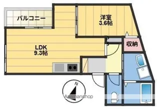 THE NOBLES 東大利【3階】の間取り