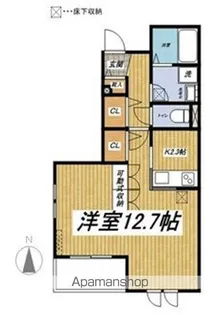 カーサアレイⅡ【1階】の間取り