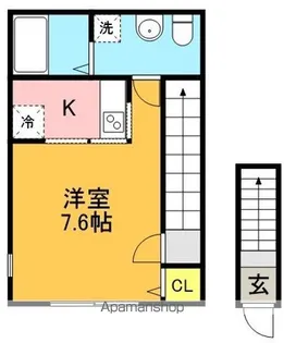 東京都杉並区永福3丁目【アパート】の間取り