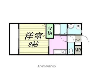 エルミタージュ川内【3階】の間取り