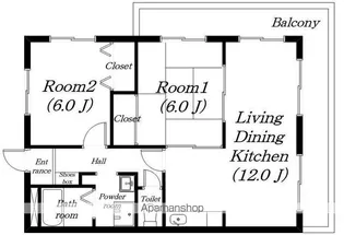 グランシャリオ1番館【304号室】の間取り