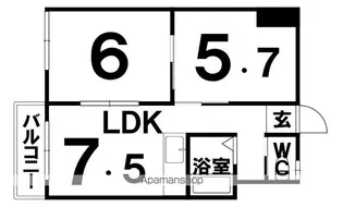 光陽ハイツ【105号室】の間取り