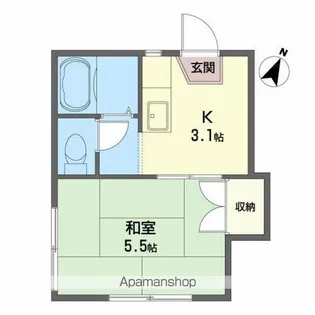 カーサこもれび【1階】の間取り