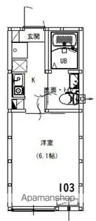 アルサーヴ千葉【1階】の間取り
