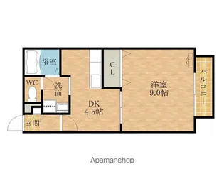 パストラル鳥羽【1階】の間取り
