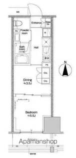 プラウドフラット四谷三丁目【4階】の間取り