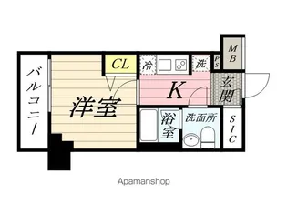 マイナビSTAY川崎ルーナ(クラリッサ川崎ルーナ)【4階】の間取り