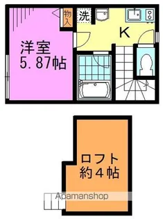 ROW HOUSE 南阿佐ヶ谷【2階】の間取り