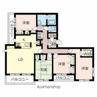 シャーメゾンBE ONE【3階】の間取り