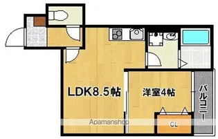 SERIRIA COMFORT:ABIKO【2階】の間取り