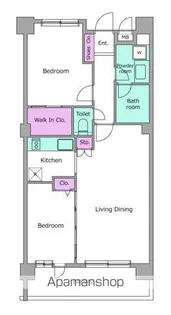 レジディア祐天寺【6階】の間取り