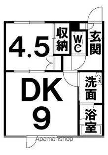 メゾンカワセ【201号室】の間取り