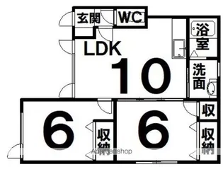 スイートハイツ【1階】の間取り