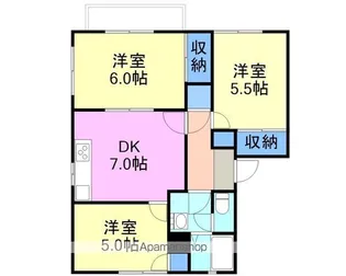 メゾン高尾【201号室】の間取り