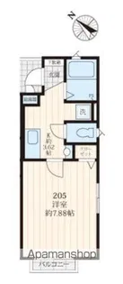 第二コーポ青山【205号室】の間取り
