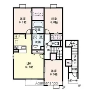 フェリーチェ ファミリア A棟【2階】の間取り