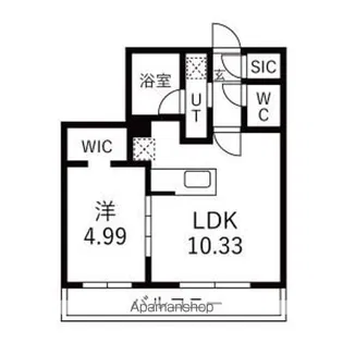 CIEL琴似Ⅱ(シエルコトニツー) 仮)GAー二十四軒3ー3M【4階】の間取り
